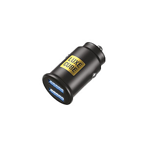 Автомобільний зарядний пристрій Luxe Cube 2USB 12W Black (8886899698465)