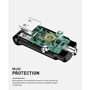 Автомобільний зарядний пристрій Luxe Cube 2USB 12W Black (8886899698465)