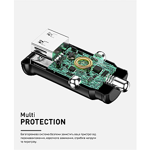 Автомобільний зарядний пристрій Luxe Cube 2USB 12W White (8886998698496)