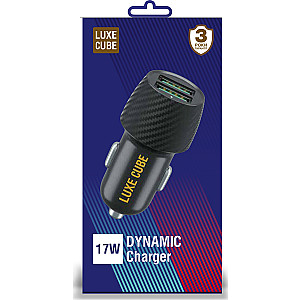 Автомобільний зарядний пристрій Luxe Cube 2USB 17W Black (8886668698498)