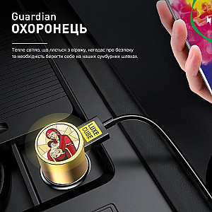 Автомобільний зарядний пристрій Luxe Cube Guardian М 2USB 3.4А, білий (8889998698480)