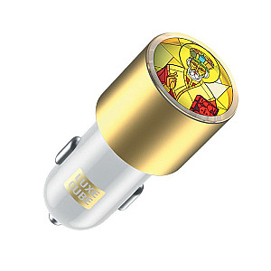 Автомобільний зарядний пристрій Luxe Cube Guardian N 2USB 3.4А, білий (8889998898484)