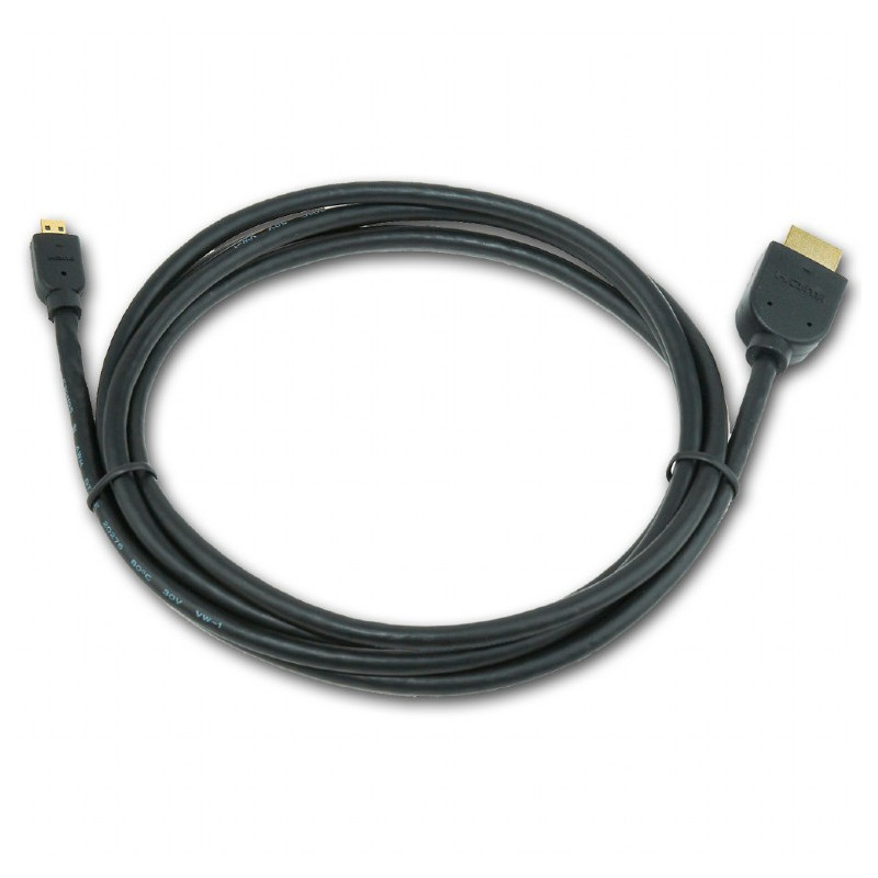 Кабель Cablexpert HDMI - micro-HDMI V 2.0 (M/M), 1.8 м, чорний (CC-HDMID-6) пакет