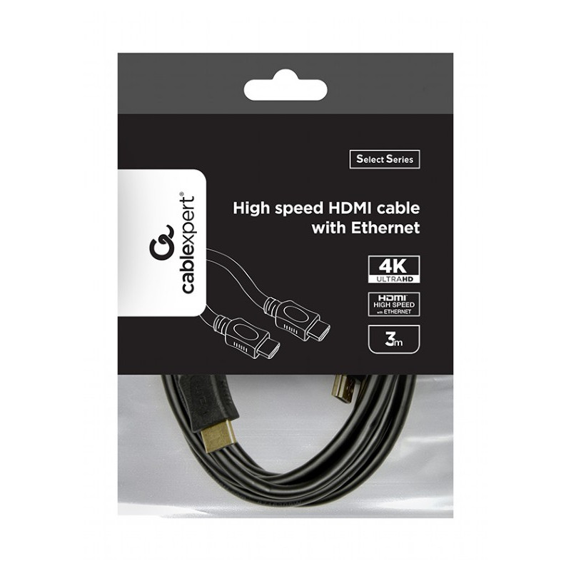 Кабель Cablexpert HDMI - HDMI V 1.4 (M/M), 4.5 м, чорний (CC-HDMI4L-15) пакет