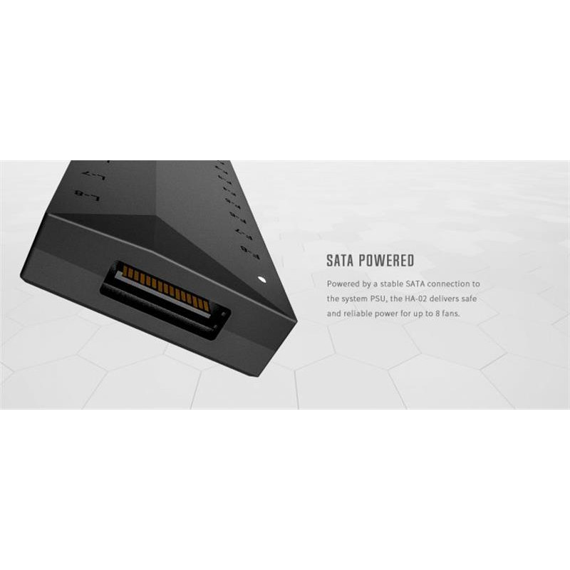 Хаб для вентиляторів ID-Cooling HA-02C (ARGB PWM HUB)