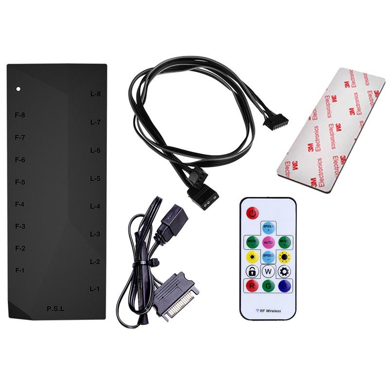 Хаб для вентиляторів ID-Cooling HA-02C (ARGB PWM HUB)