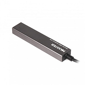 Концентратор USB 3.0 Maxxter 4хUSB3.0 Dark Grey (HU3A-4P-02)