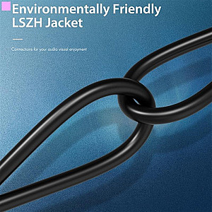 Патч-корд Vention CAT 8 SFTP Ethernet, 2 m, Black (IKABH)