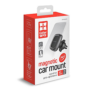 Тримач автомобільний СolorWay магнитний Air Vent-2 Gray (CW-CHM05-GR)