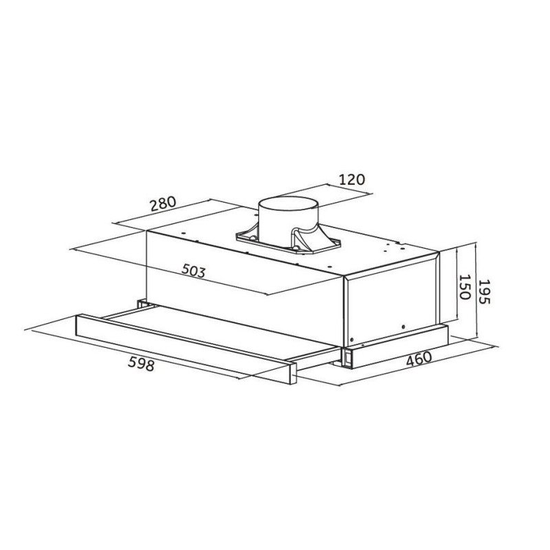 Витяжка Pyramida TLX2-50 BR