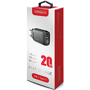 Мережевий зарядний пристрій Intaleo TCGQPD220 (2USBx3A) Black (1283126509995)