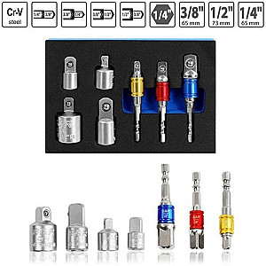 Набір перехідників до торцевих головок S&R (460322007) 7шт