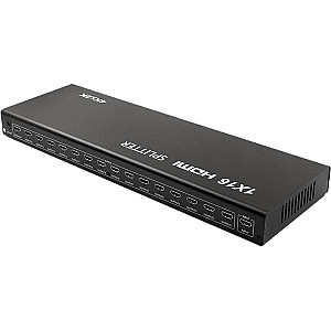 Сплітер PowerPlant (CA912513) HDMI - 16xHDMI, чорний