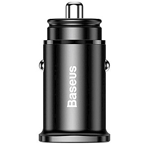 Автомобільний зарядний пристрій Baseus Square Metal (2USB, 4.5A) 30W Black (CCALL-AS01)