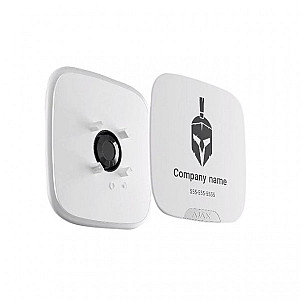 Лицьова панель Ajax Brandplate для брендування вуличної сирени StreetSiren DoubleDeck (10 шт.) Back (20380.63.WH1)