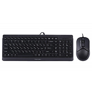 Комплект (клавіатура, миша) A4Tech F1512 Black USB