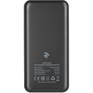 Універсальна мобільна батарея 2E 20000mAh Black (2E-PB2004-BLACK)