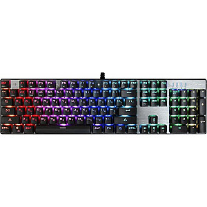 Клавіатура Motospeed CK104 Outemu Blue RGB Silver (mtck104cmb) 