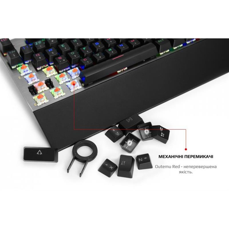 Клавіатура Motospeed CK108 Outemu Red Silver (mtck108mr) 