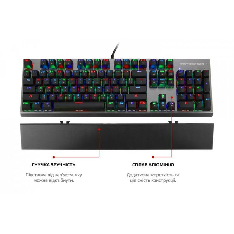 Клавіатура Motospeed CK108 Outemu Red Silver (mtck108mr) 