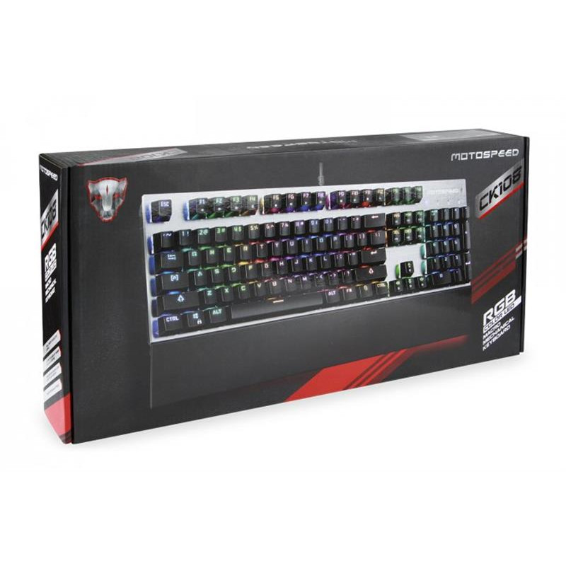 Клавіатура Motospeed CK108 Outemu Red Silver (mtck108mr) 