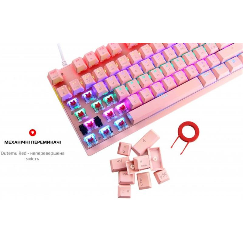 Клавіатура Motospeed K82 Outemu Red Pink (mtk82pmr)