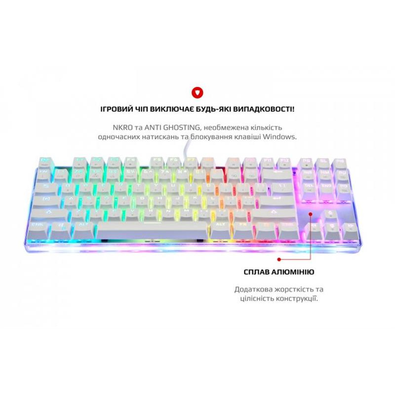 Клавіатура Motospeed K87S Outemu Blue White (mtk87smb)