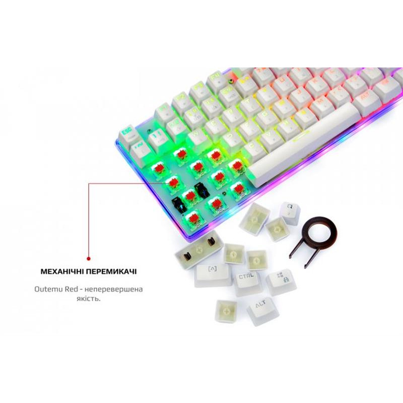 Клавіатура Motospeed K87S Outemu Red White (mtk87smr)
