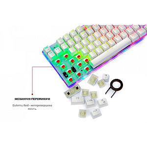 Клавіатура Motospeed K87S Outemu Red White (mtk87smr)