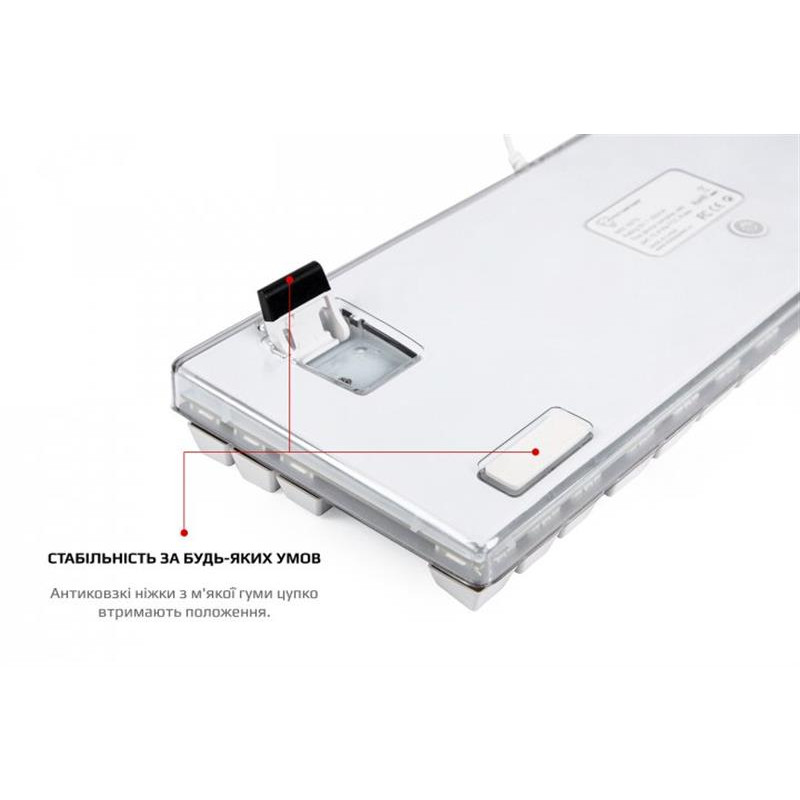 Клавіатура Motospeed K87S Outemu Red White (mtk87smr)