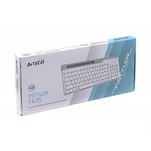 Клавіатура A4Tech Fstyler Ukr FK25 White