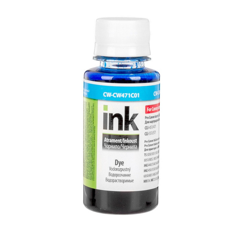 Чорнило CW Canon CLI-471 (Cyan) (CW-CW471C01) 100мл