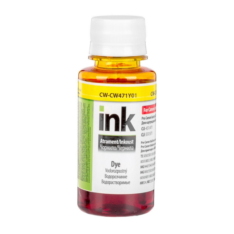 Чорнило CW Canon CLI-471 (Yellow) (CW-CW471Y01) 100мл