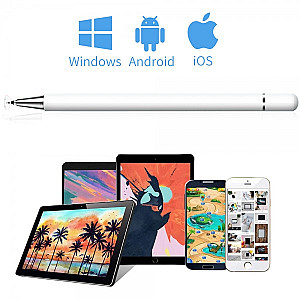 Стілус універсальний Goojodoq 2 в 1 Capacitive Drawing Point Ball White (1005001792837306W)