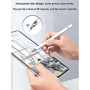 Стілус універсальний Goojodoq 2 в 1 Capacitive Drawing Point Ball White (1005001792837306W)