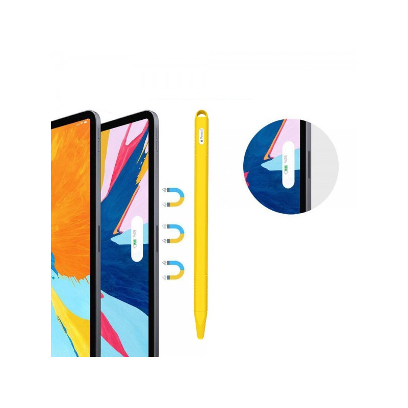 Чохол TPU Goojodoq Hybrid Ear для стілуса Apple Pencil 2 Yellow тех.пак (4001055094286Y)