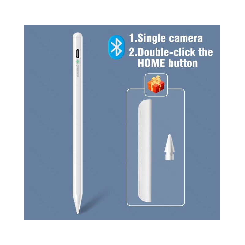 Стілус для планшета Apple iPad 2018-2021 Goojodoq 11 Gen Plus Bluetooth Magnetic 0.6mm White (1005003175942181W)