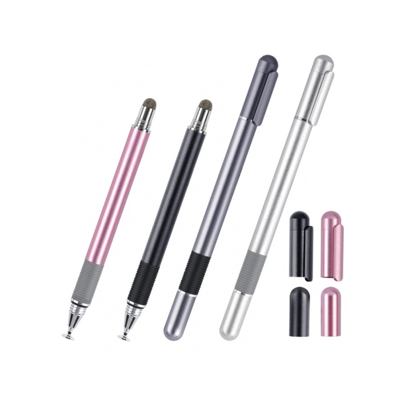 Стілус універсальний SK 2 в 1 Capacitive Drawing Point Ball Black (1005001657604970B)