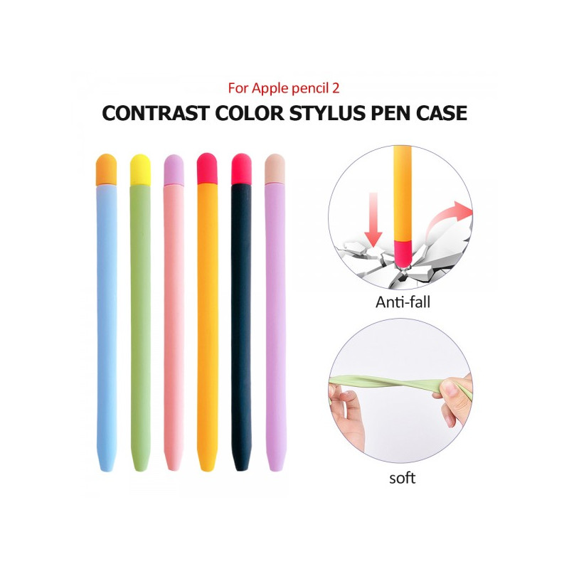 Чохол TPU Goojodoq Matt 2 Golor для стилуса Apple Pencil 2 Green/Yellow (1005002071193896GY)