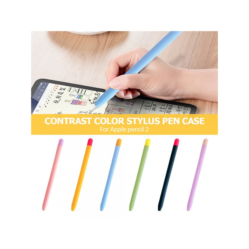 Чохол TPU Goojodoq Matt 2 Golor для стилуса Apple Pencil 2 Green/Yellow (1005002071193896GY)