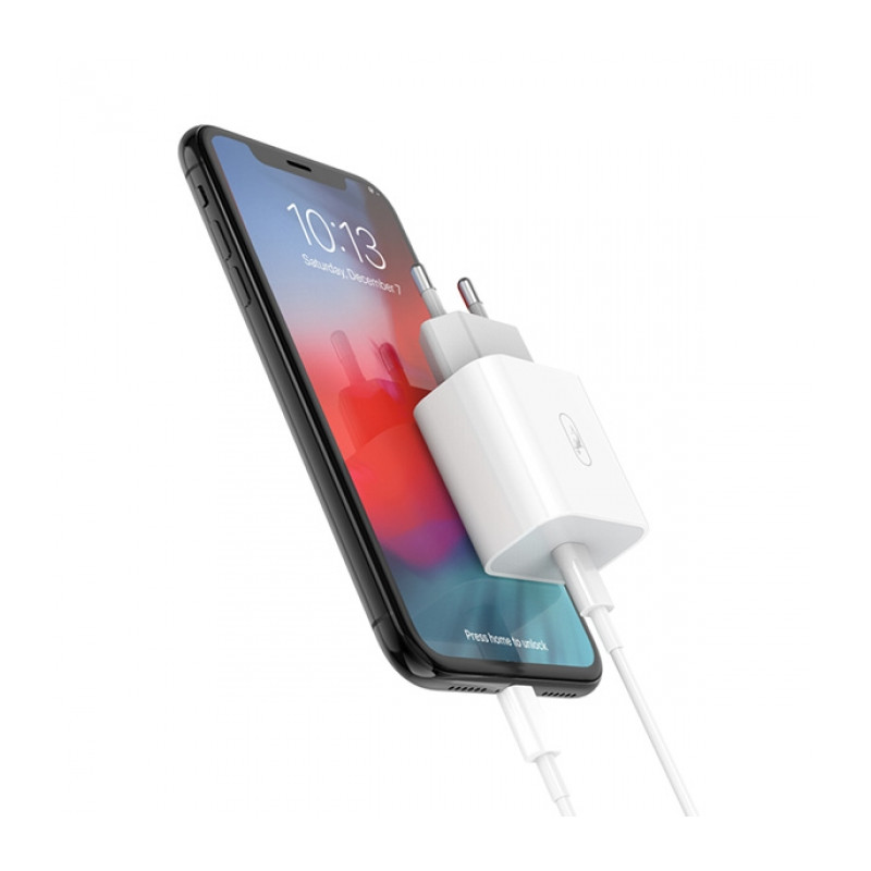 Зарядний пристрій SkyDolphin SC18E PD2.0 (1USB-С, 3A) White (MZP-000155)