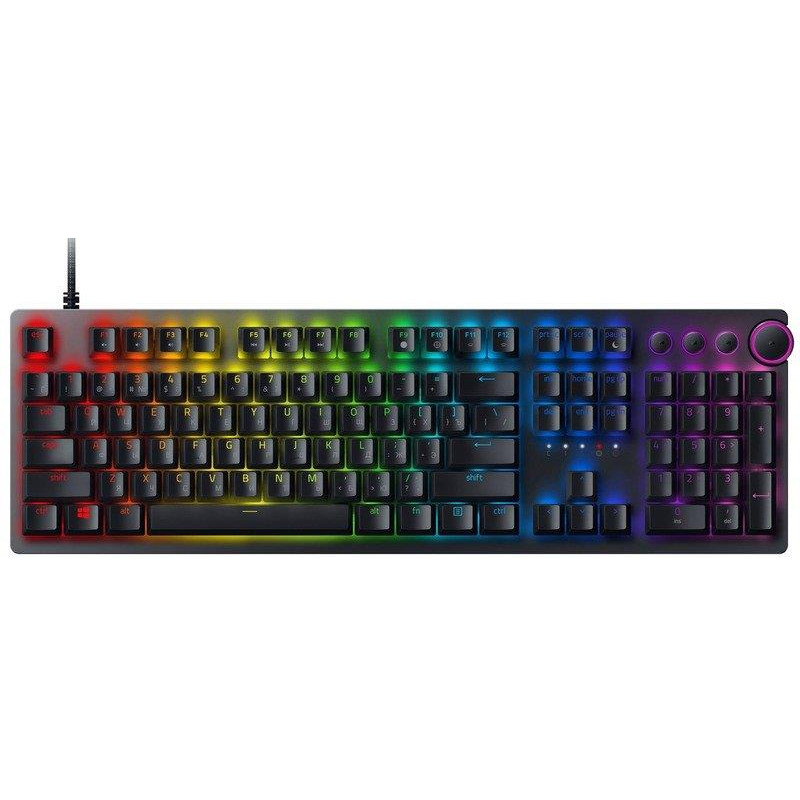 Клавіатура Razer Huntsman V2 Purple Optical Switch Black (RZ03-03931300-R3R1)