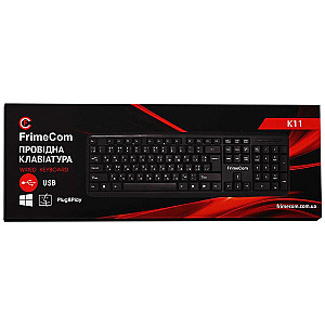 Клавіатура FrimeCom K11 Ukr Black