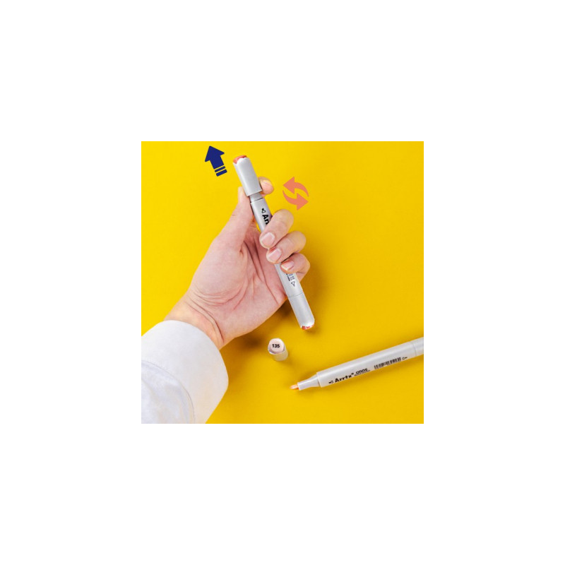 Спиртові маркери Arrtx Oros ASM-03RD 24 кольора, червоні відтінки (LC302536)