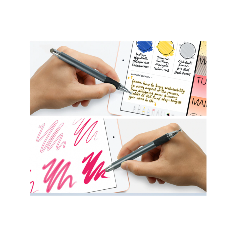 Стілус SK універсальний 2 в 1 Capacitive Drawing Point Ball Grey (1005001657604970G)