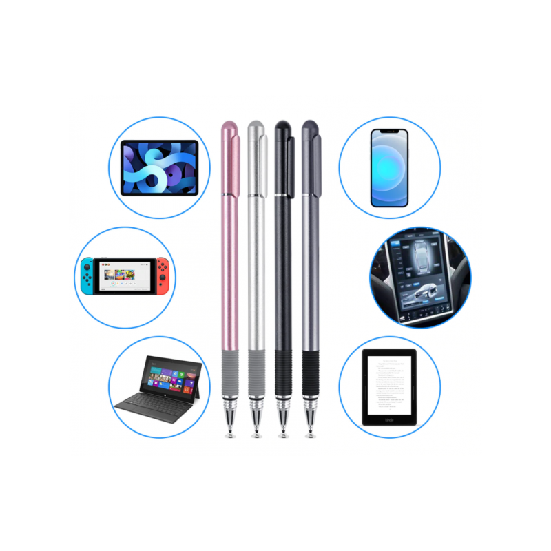Стілус SK універсальний 2 в 1 Capacitive Drawing Point Ball Grey (1005001657604970G)