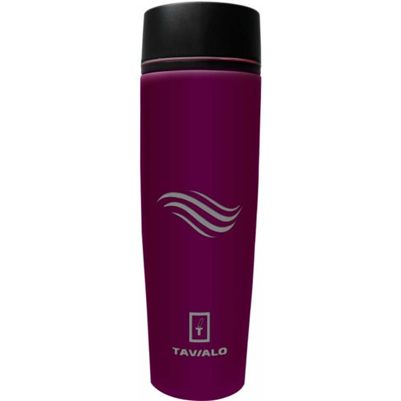 Термопляшка Tavialo 460 мл матовий бордовий + 2 ущільнювальних кільця (190460103)