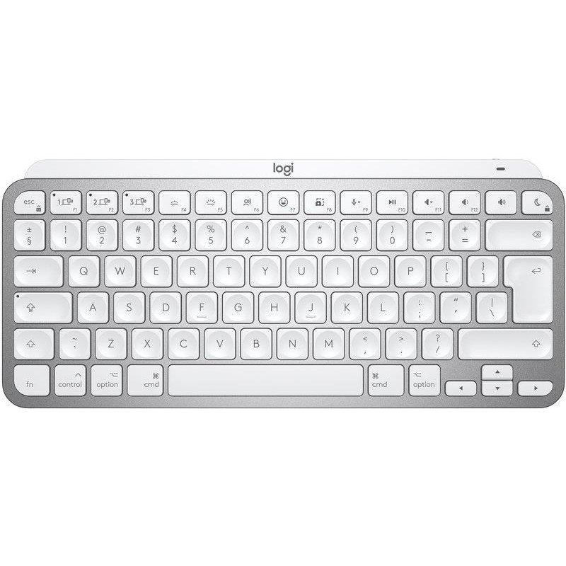 Клавіатура бездротова Logitech MX Keys Mini For Mac Minimalist Wireless Illuminated Pale Grey (920-010526)