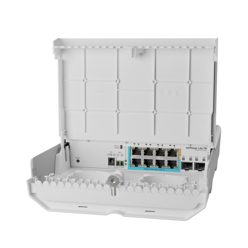 Комутатор MikroTik netPower Lite 7R (CSS610-1GI-7R-2S+OUT)