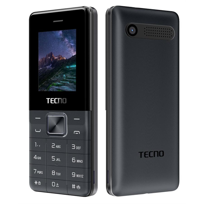Мобiльний телефон Tecno T301 Dual Sim Black (4895180743320)